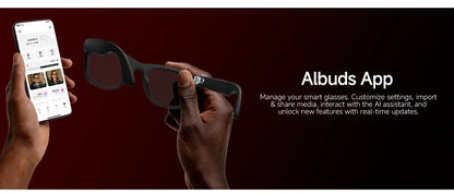 2026 New AI Smart Glasses 8MP HD Camera AI Translator Surround Sound Audio Smart Assistant 2000mAh Charging Case Smart Eyewear