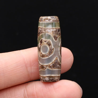 Natural Stone Bead Tibetans Divination Pattern Natural Agates Loose Bead for Women Making DIY Jewerly Necklace Gift 12x30mm