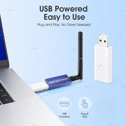 Zigbee Signal Repeater USB Range Extender Signal Amplifier Option With High-Gain Antenna Smart Life TUYA Home Automation Z2MQTT