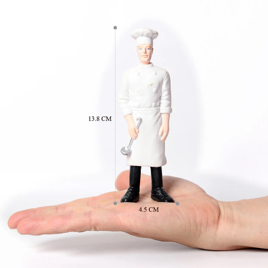 Realistic Professionals Pretend Career People Figures,Representing a Variety Of Occupations From Fire Fighter to Nurse Figurines