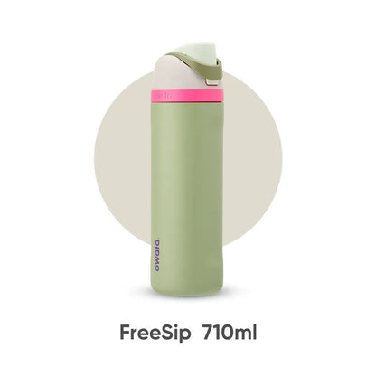 Owala insulated cup, straw cup, stainless steel water cup, high-value gift cup, 710ml