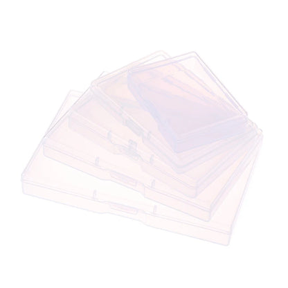 Transparent Plastic Box Rectangular Translucent Packing Box Storage Organizer Case Dustproof Durable Strong Jewelry Container