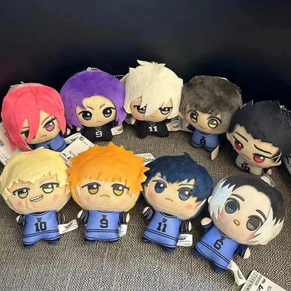 10cm New Blue Lock Plush Pendant KeyChain Yoichi Isagi Nagi Seishiro Mikage Reo Rin Itoshi Itoshi Sae Doll Toy Gift