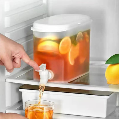 2.8L Cold Water Jug Large Capacity Cold Kettle With Faucet Beverage Dispenser Refrigerator Water Container For Summer Party