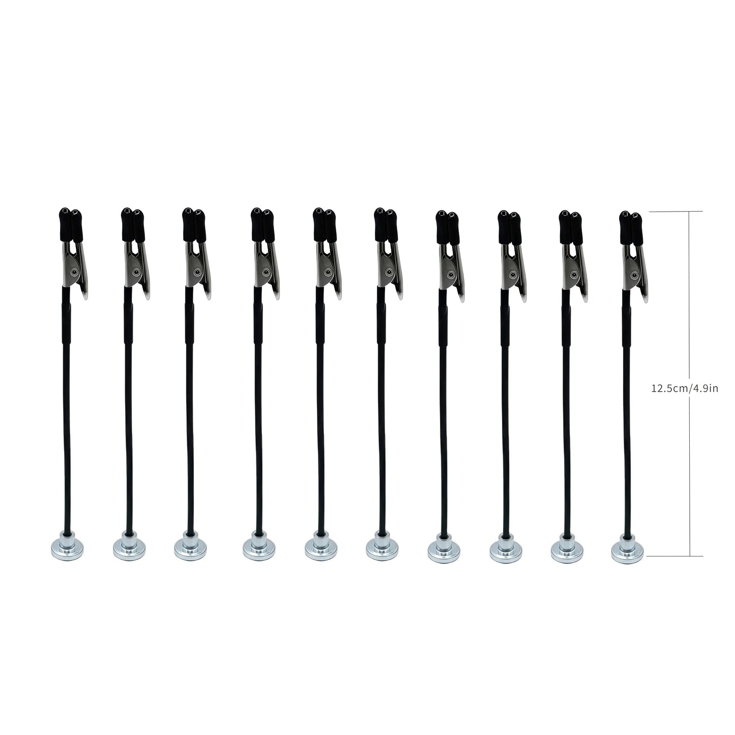 Soldering Third Hand with Strong Magnetic Base Flexible Arms PCB Holder for Electronics Repair – Alligator Clip Welding Tool
