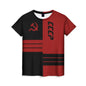 Retro Soviet CCCP 3D Print Sport Moisture-wicking Breathable Men T-shirt Harajuku Street Casual Trend Daily Comfort Short-sleeve