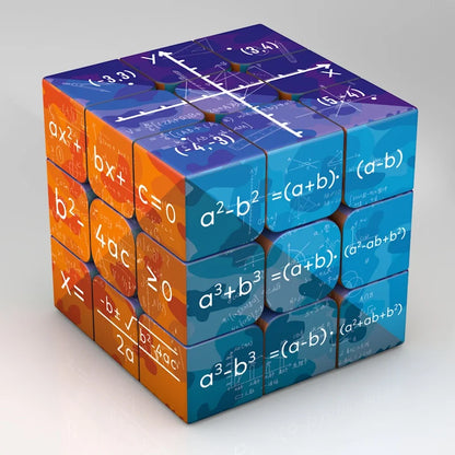3x3x3 Magic Puzzle Cube Math Chemistry Element Physical Kids Puzzle Cube with Base Magico Cubo Children's Gifts Educational Toys