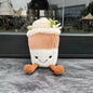 *JC Kawaii Coral Coconut Lemon Plush Toys Doll Coconut Soft Decor Guitar Plush Soothing Bedroom Companion Decor Exquisite Gifts