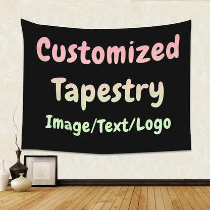 Custom Tapestry Personalized Photo Tapestry Wall Hanging for Bedroom, Living Room & Dorm Decor, Modern Home Wall Art