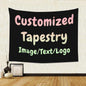 Custom Tapestry Personalized Photo Tapestry Wall Hanging for Bedroom, Living Room & Dorm Decor, Modern Home Wall Art