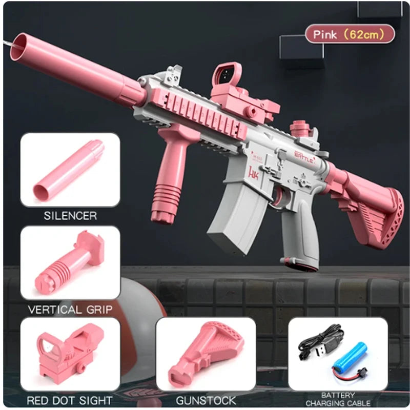 New Summer Water guns Electric Pistol Shooting Toy Full Automatic Outdoor Beach Gun Summer Water Toy For Kids Boys Girls Adults