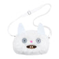 Fuggler Original ALLEY CATS Plush Bag Big Head Ugly Tooth Monster Crossbody Furry Funk Purse Backpack Wallet Storage BagGift