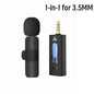 Wireless 3.5mm Lavalier Lapel Microphone Omnidirectional Condenser Mic for Camera Speaker Smartphone Recording Mic for YouTube