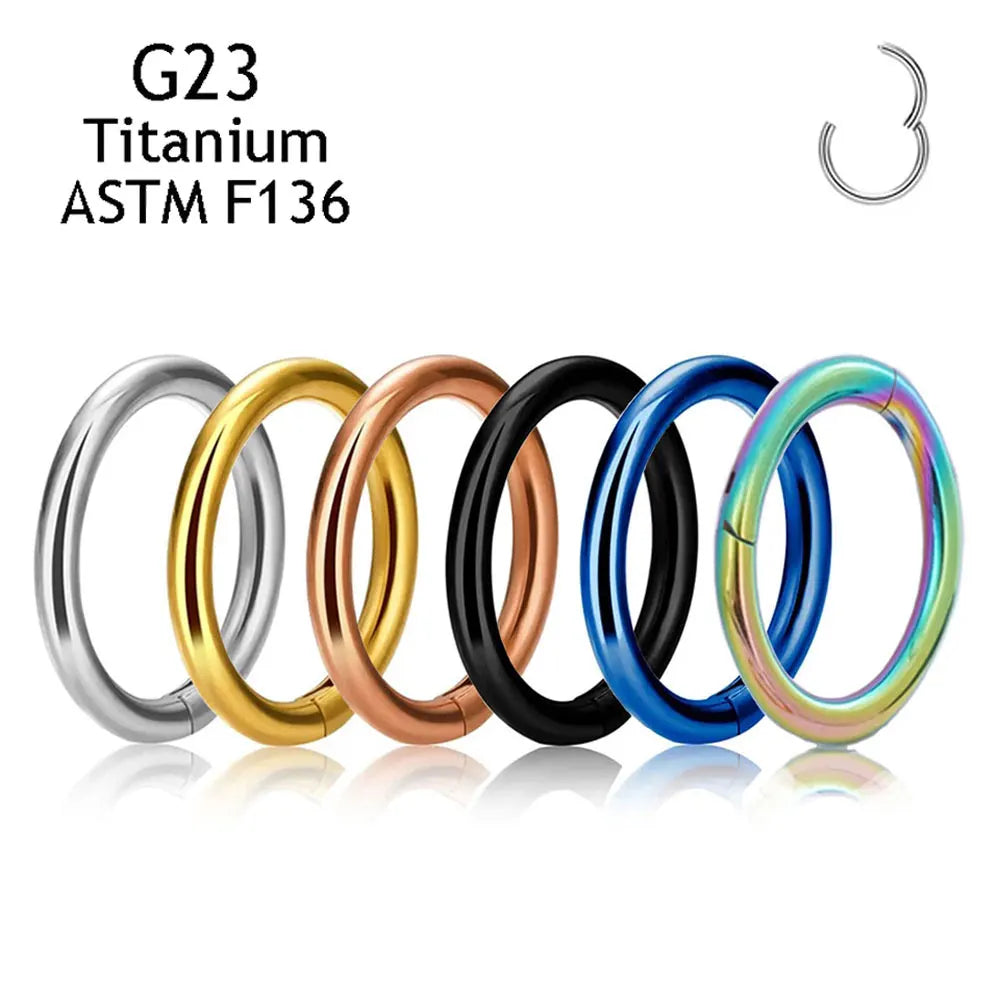 Classical Nose Rings G23 Titanium Anodizing Piercing Body Jewelry Basic Earrings Sexy Septum Piercing Nariz Gifts Safe Piercing