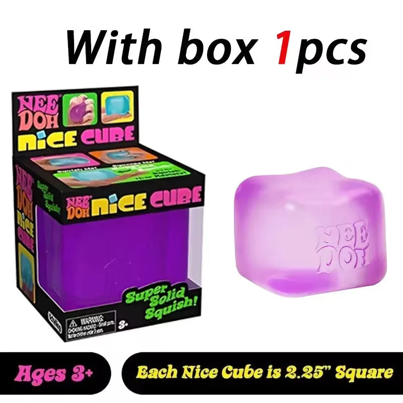 Needoh Nice Cube， Sensory toys, pressure resistant pinching, stress relieving children's souvenir toys