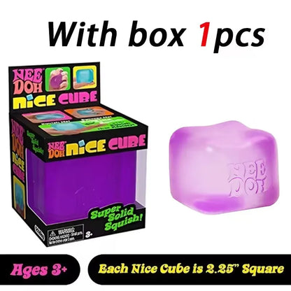 Needoh Nice Cube， Sensory toys, pressure resistant pinching, stress relieving children's souvenir toys