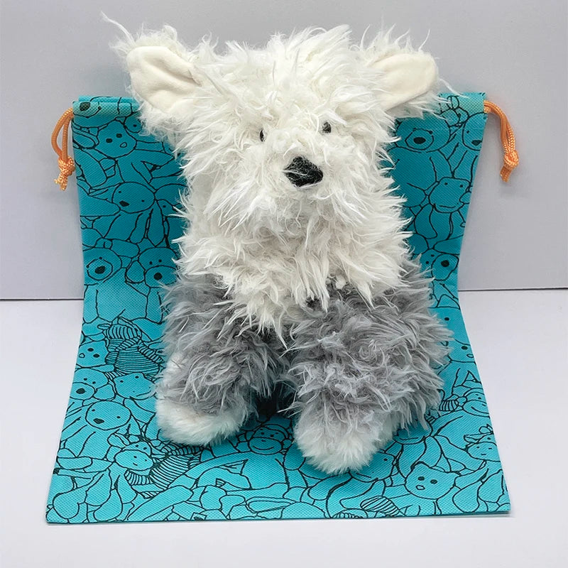 JC Pink Cake Bear Plush Toy, Leopard-Print Rabbit, Birthday Cake Plush Toy, Ski-Suit Bear Ornament, JC Sheepdog Plush Gift