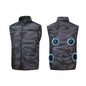 Summer Air-Conditioning Workwear with Fan Cooling, Outdoor Temperature-Reducing Breathable Vest with 4 Fans and Super Large Airf