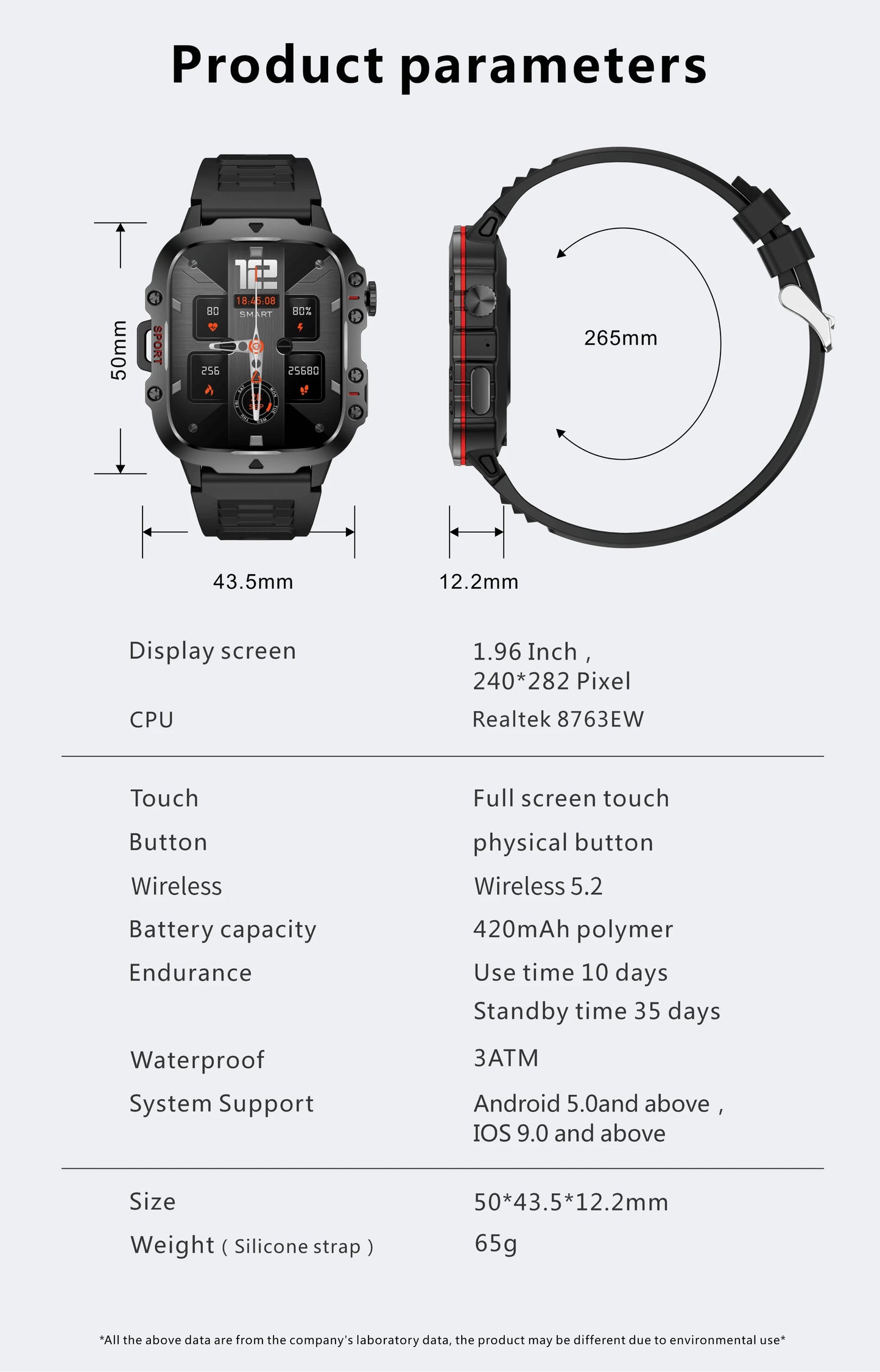LIGE Outdoor Men's Sports Smart Watch 2.01 inch HD Screen Fitness Monitor Bluetooth Call Smartwatch For Men Women Holiday Gifts