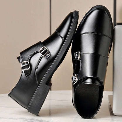 1pair Men's British Business Dress Shoes Breathable Non-slip Sweat-absorbing Pointed Casual Shoes Men's Shoes Size 39-47