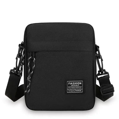 1Pcs 14×5×19cm Men Womens Canvas Crossbody Bag Lightweight Mini Shoulder Phone Pouch for Outdoor Hiking Travel Sports Square Bag