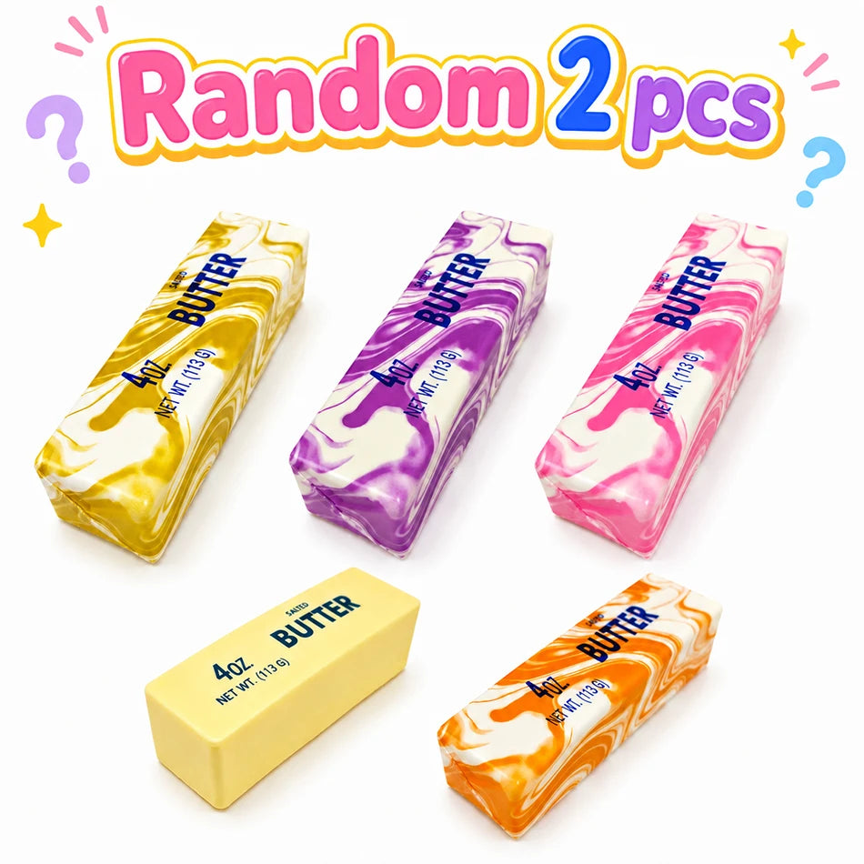 Hot 2026 Butter Stick Squishy Squeeze Toy Soft Butter Stick Slow Rebound Stress Ball Fidget Toy Sensory Stress Relief Fidget Toy