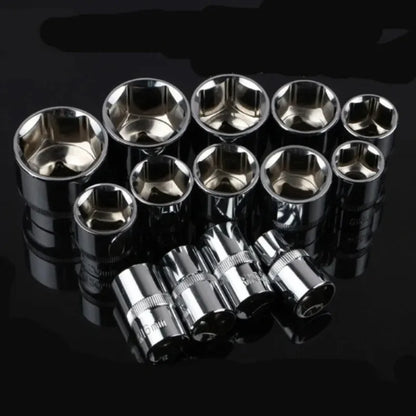 Portable 12PCS Bike Repair Tool Kit Multifunction Socket Wrench Set for Motorcycle Auto Boat Hardware Repair