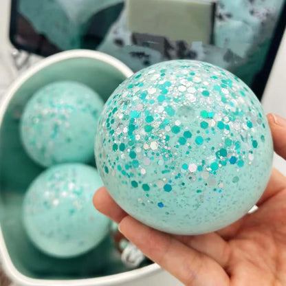 Satisfying Sound Crunchy Squishy Toys Non-bounce Shapable Building Blocks Squeeze Pinch Handmade Sensory Fidget Ball
