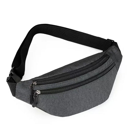 New Fashion Chest Bag For Men Black Waist Bag High Quality Women Shoulder Bag Multifunction Male Fanny Pack Crossbody Small Bag
