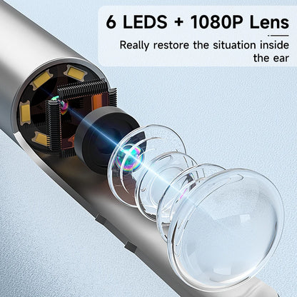 Smart Visual Ear Sticks HD1080P 4.2MM Camera WIFI Ear Pick Ear Cleaner Ear Spoon Wireless Endoscope Health Care Waterproof 6LEDs