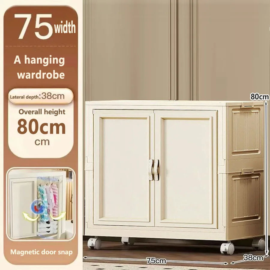 Home Use Baby Closet Easy Assembly Bedroom Storage Cabinet Thickened Children's Clothes Organizer Infant Wardrobe