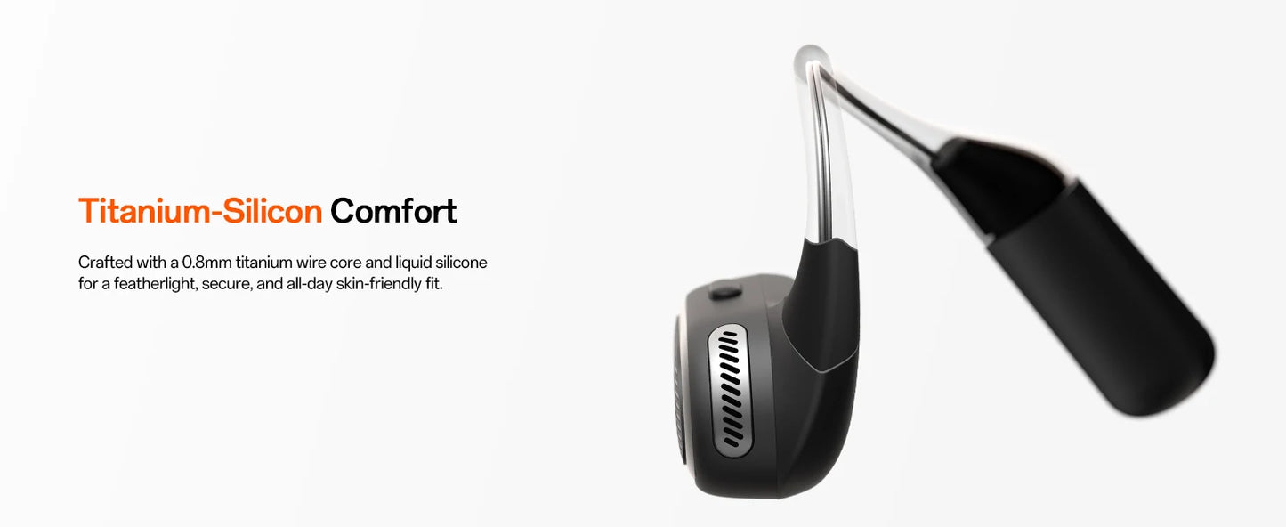 OpenRock Link 20 AI Translator Bluetooth 6.0 Earphones Open Ear Wireless Headphones With Magnetic ENC Mic IPX7 Sport Earbuds APP