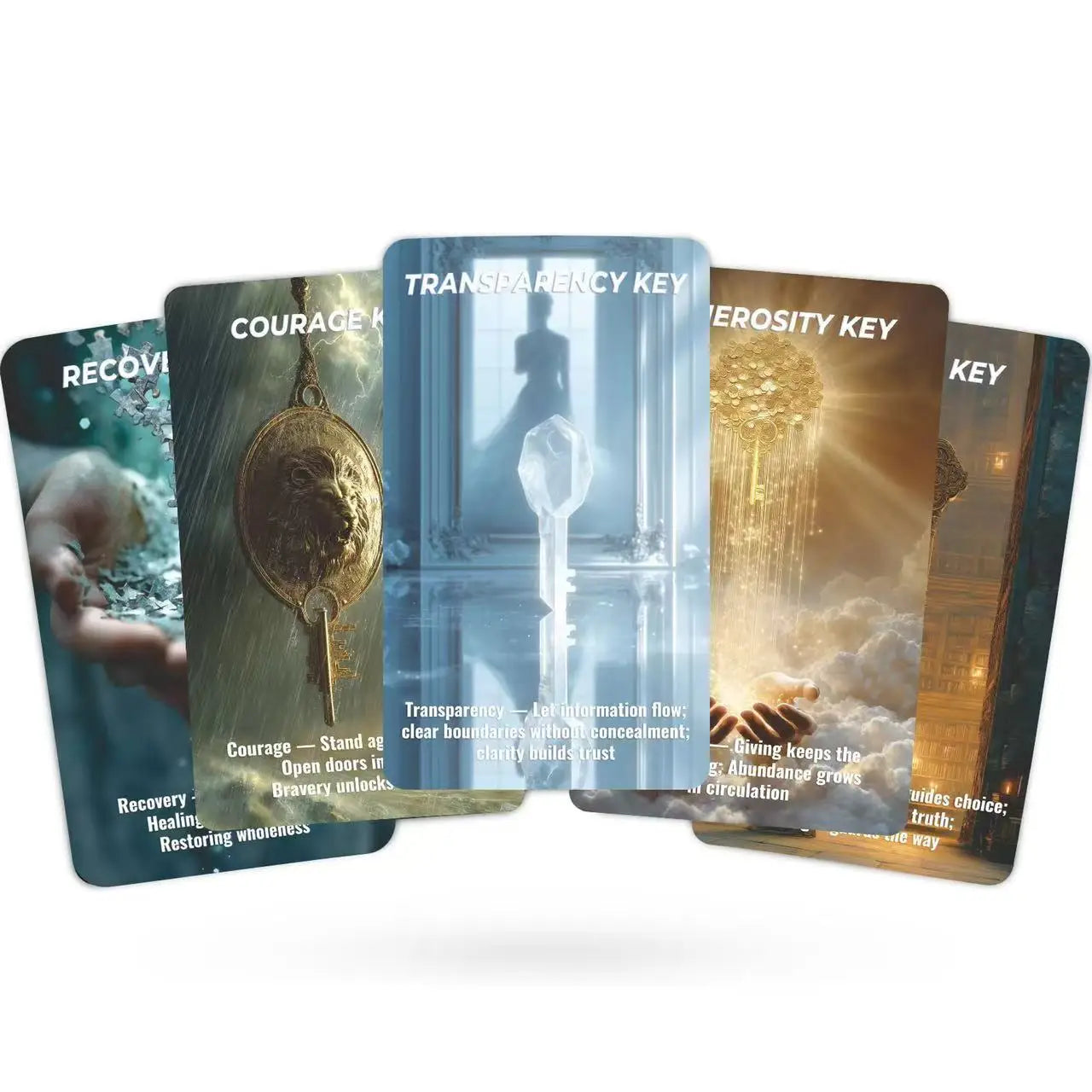 The Key Oracle Card Deck for Beginners, Oracle Card Tarot Set for Clarity, Choice,Life Direction, Fortune Telling Cards for Love