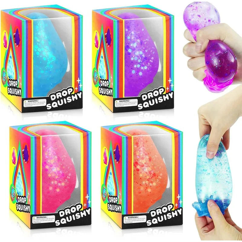 Soft And Big Water Drops Pinch Simulation Dream Water Drop Slow Rebound Pinch Ornament Office Relaxation Pinch Ornaments