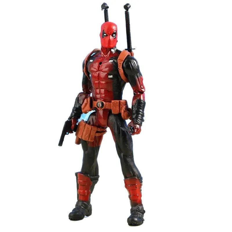Avenger Hero Venom Deadpool Steel Spider-Man Doll Model Hand-made Ornaments Toys Anime Anime Figure