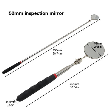 Universal Auto Repair Tool Accessory 360°Rotat Detection Fold Mirror Telescopic Bottom Inspection Mirror for Vehicle Maintenance