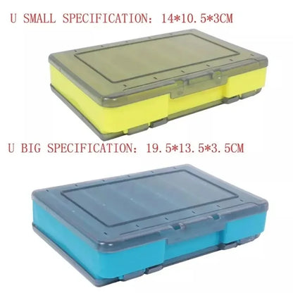Luya Accessories Box U Size Wooden Shrimp Box Bait Box Storage Box VIB Minobo Climb Transparent