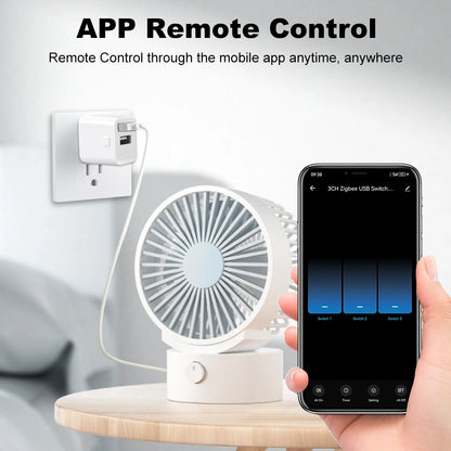 Tuya WiFi/Zigbee Mini Smart USB Adapter Plug 1/2/3 Gang Smart Life APP Timing DIY ON/OFF Controller Works with Alexa Google Home