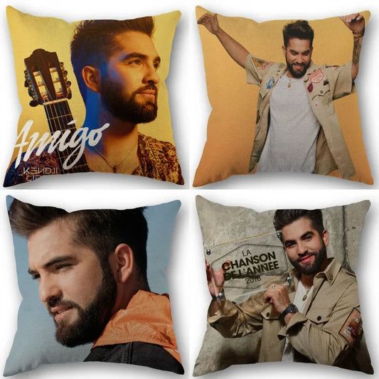 Custom Kendji Girac Pillowcase Home Textile Cotton Pillow Covers Wedding Decorative Pillow Cover Square 45x45CM1210