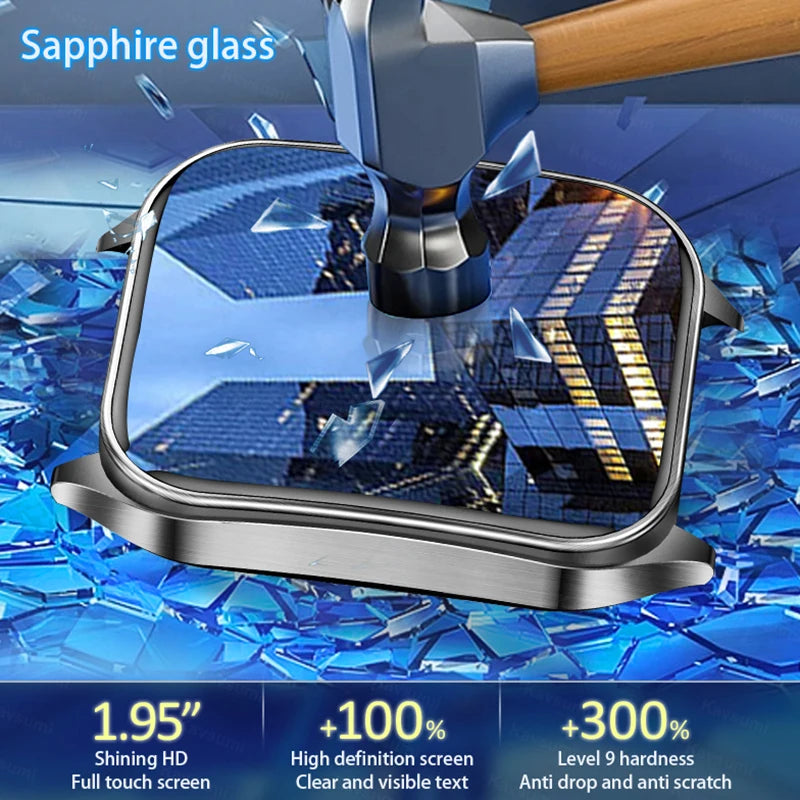 GUHUAVMI New Laser Therapy ECG+PPG Smart Watch Health Monitor Blood Lipids Uric Acid Heart Rate Tracking Monitoring Smartwatches