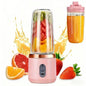 Juicer Cup + Portable Outdoor Cup, Dual Cups, Detachable, Easy To Clean, For Making Fine Juice, Fruit Blender, Beverage Maker, Suitable For Home, Outdoor Travel, Office, USB Charging, Portable Blender, Juice Mixer - Perfect G