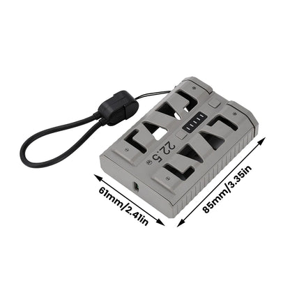2x 21700 Power Bank Box DIY Kit 22.5W Fast Charging Dual Mode Battery Case One-Click Battery Swap Phone Charging Not Batteries