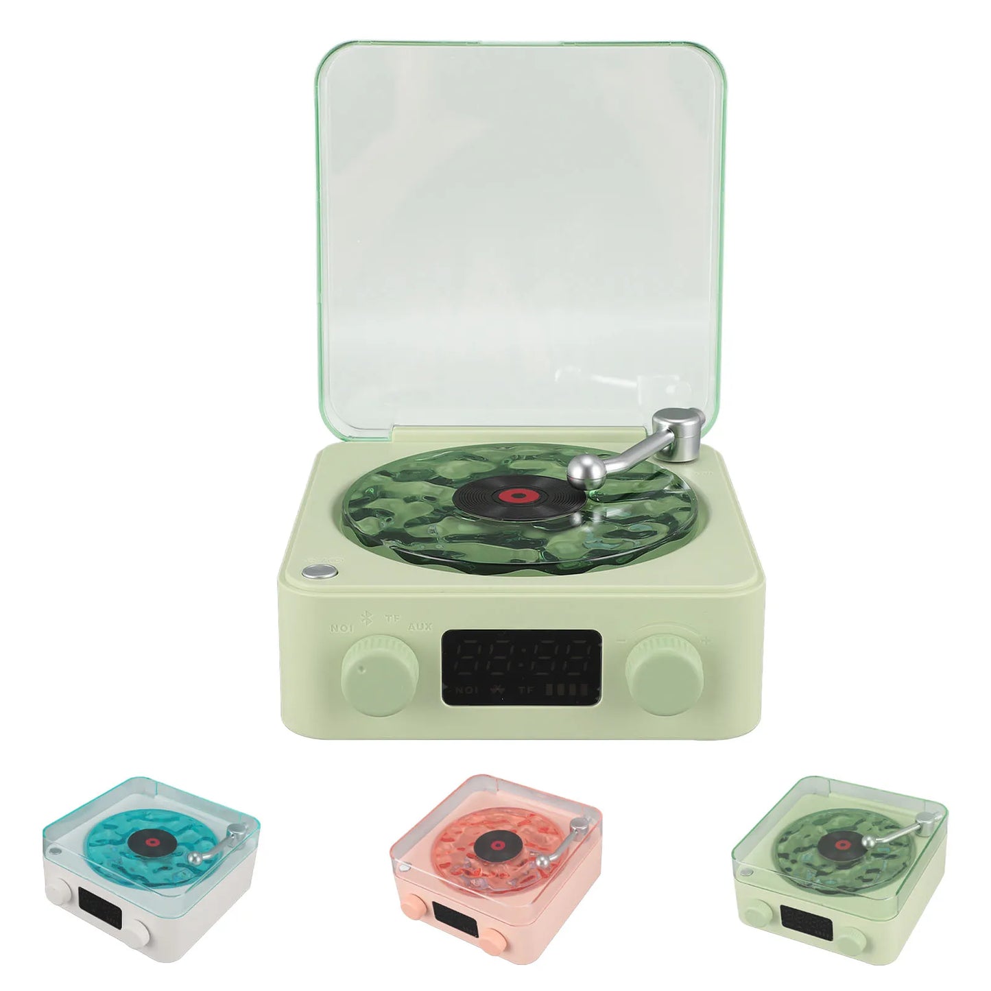 Record Player  Speaker Stereo Sound Multifunction Support Memory Card Portable Bluetooth Speaker for Living Room