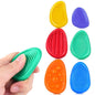 Sensory Fidget Toys Stone for Kids 6 Pack Textured Soft Worry Stone for Autism ADHD Teens Anxiety Stress Relief Toys Set