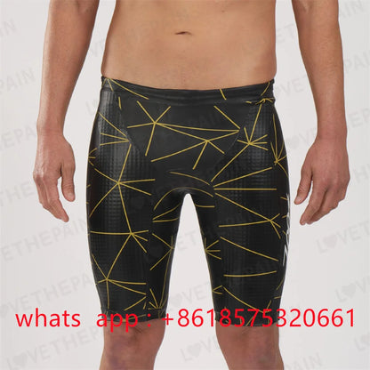Zootekoi Mens Swimming Trunks Beach Surf Tights Shorts Endurance Athletic Training Quick Dry Jammer Diving Surfing Swimwear 2023