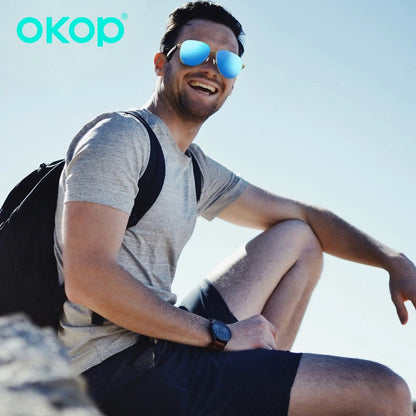 OKOP Smart Bluetooth Glasses,Waterproof Bluetooth Headset,Voice Call Glasses,Anti-blue Light Air Conduction Glasses,AI Glasses
