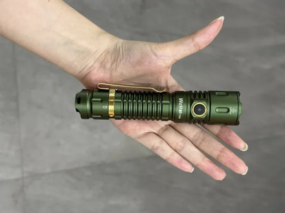 Wurkkos TD04 21700 EDC Self Defense Tactical Flashlight  Powerful 3000LM Rechargeable Torch XHP50D HI LED Lamp IP68 Dual Switch