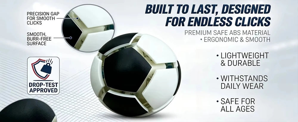 Football Fidget Keychain Pop It Stress Relief Soccer Ball Pendant Mini Decompression Toy Souvenir Bag Charm Gift For Soccer Fans