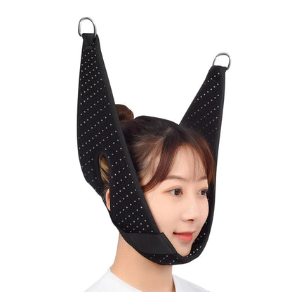 1pcs NEW Hanging Cervical Traction Device Soft Neck Stretching Belt Pain Relief Metal Bracket Chiropractic Neck Traction Cushion