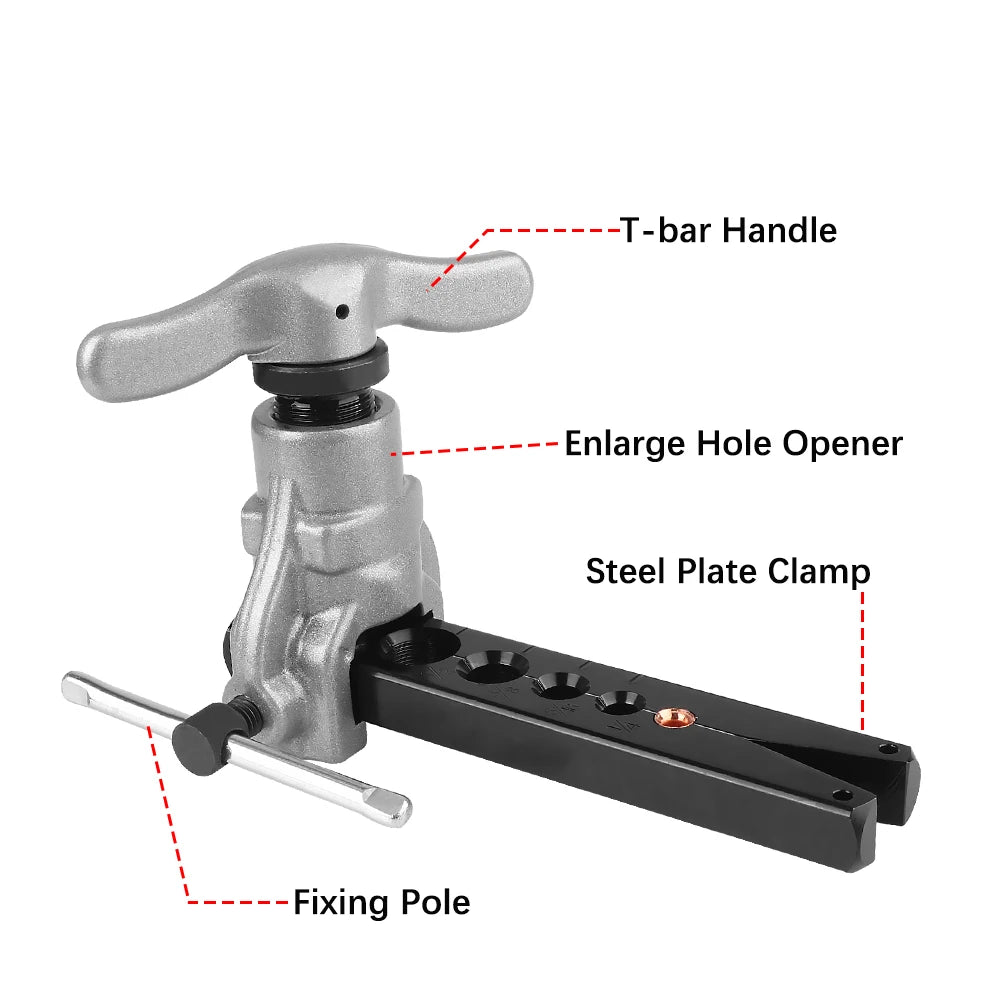 Reamer Flaring Tool Copper Pipe Flaring Tool Copper Tube Expander Eccentric Tube Expander Tool Maintenance Refrigeration Tools
